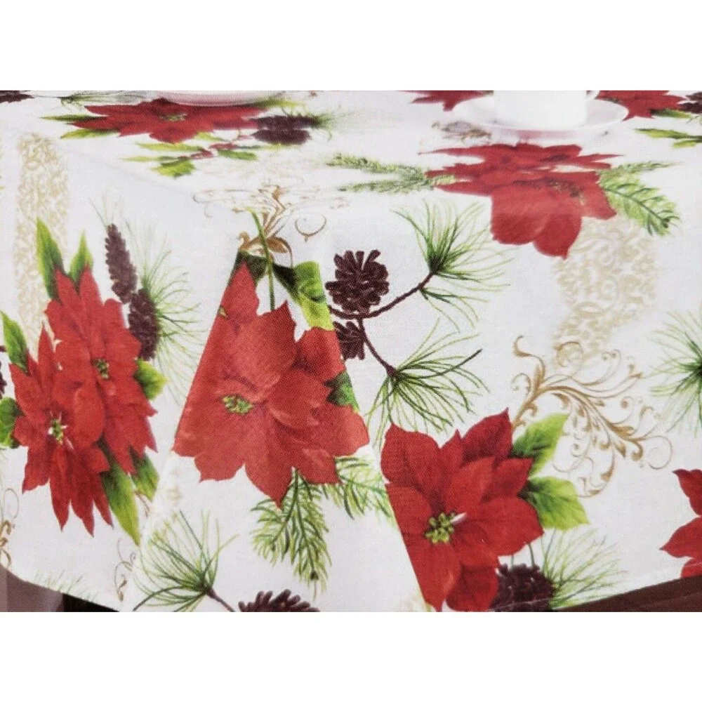 Printed Linen Tablecloth 52